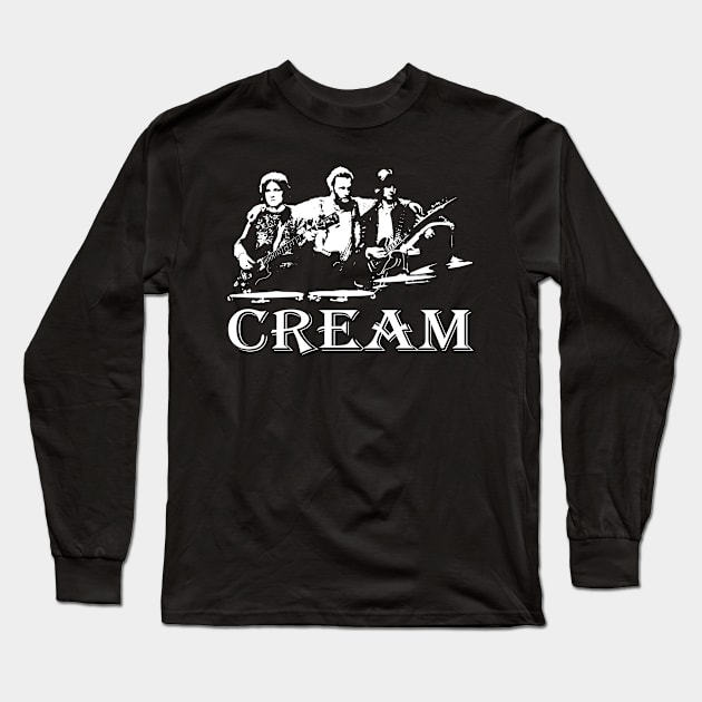 Funny Music Lover Gift Of Cream Fans Gifts Long Sleeve T-Shirt by BarryBridgesScene